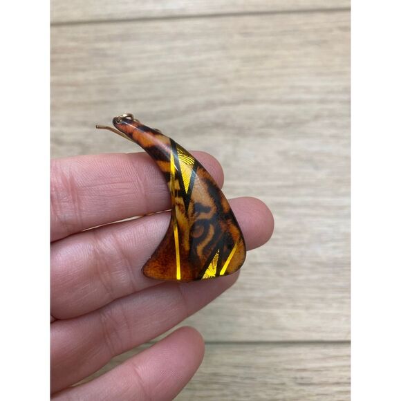 Vintage Y2K Dangle Earrings Tiger‎ - Picture 3 of 6